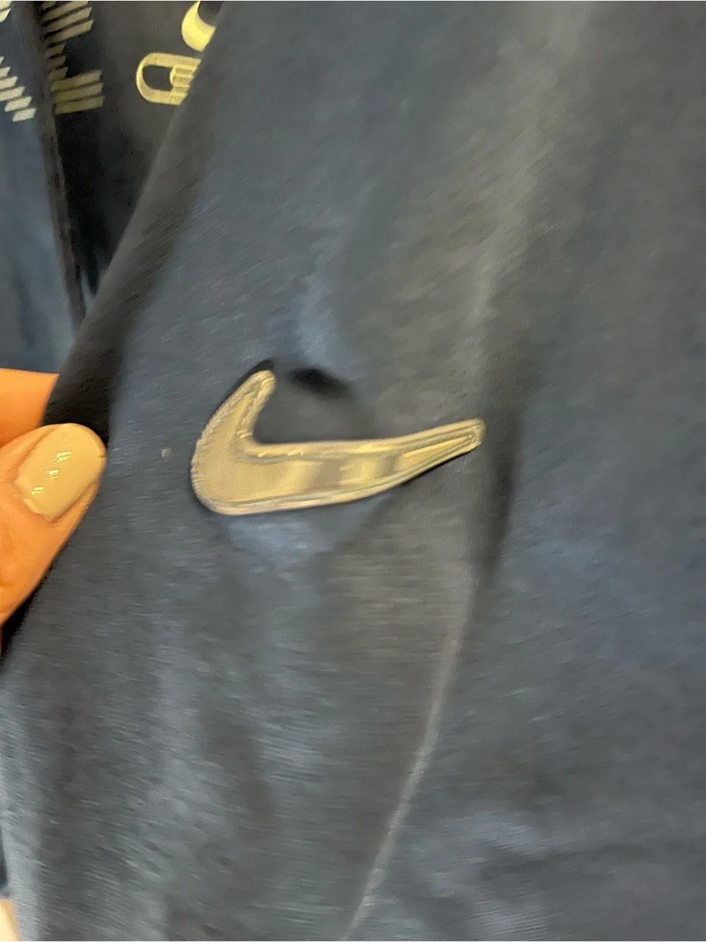 Nike Teal Cropped Pullover Hoodie with Swoosh medium